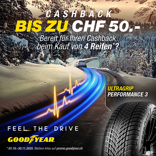 GOODYEAR CASHBACK AKTION BIS ZU 50CHF