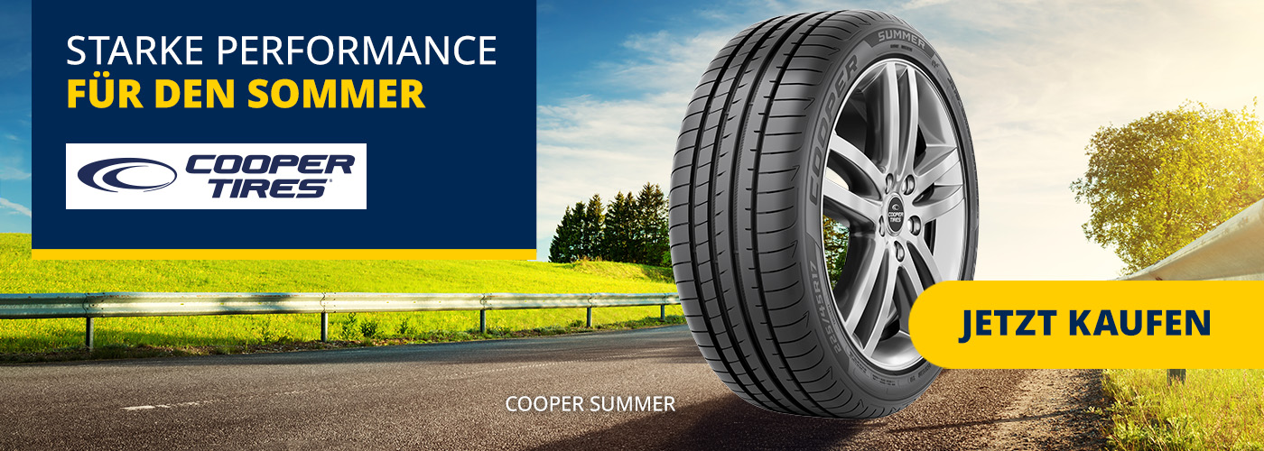 Cooper Tires – starke Performance für den Sommer - Jetzt kaufen
