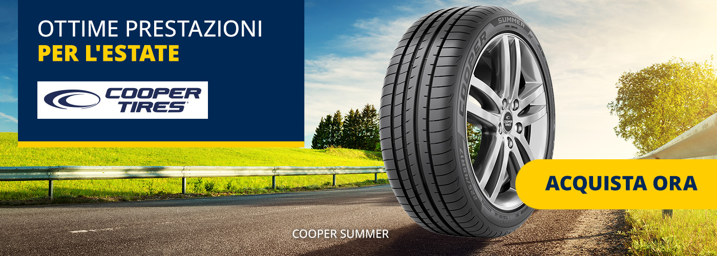 Cooper Tires – ottime prestazioni per l'estate – acquista ora