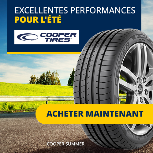 Cooper Tires – excellentes performances - pour l'été - acheter maintenant