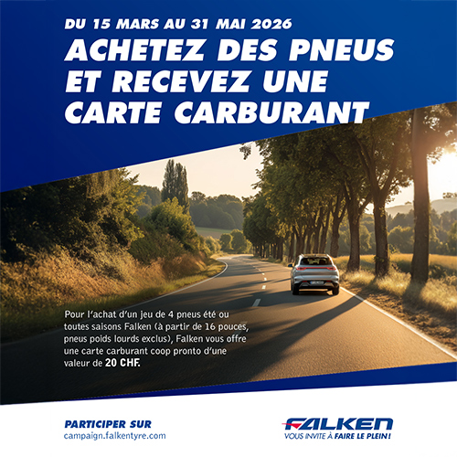 Falken vous invite á faire le plein! Achetez des pneus et recevez une carte carburant
