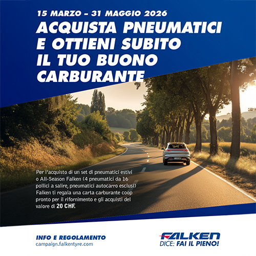 Falken dice: Fai il pieno! - Acquista pneumatici e ottieni subito il tuo buono carburante