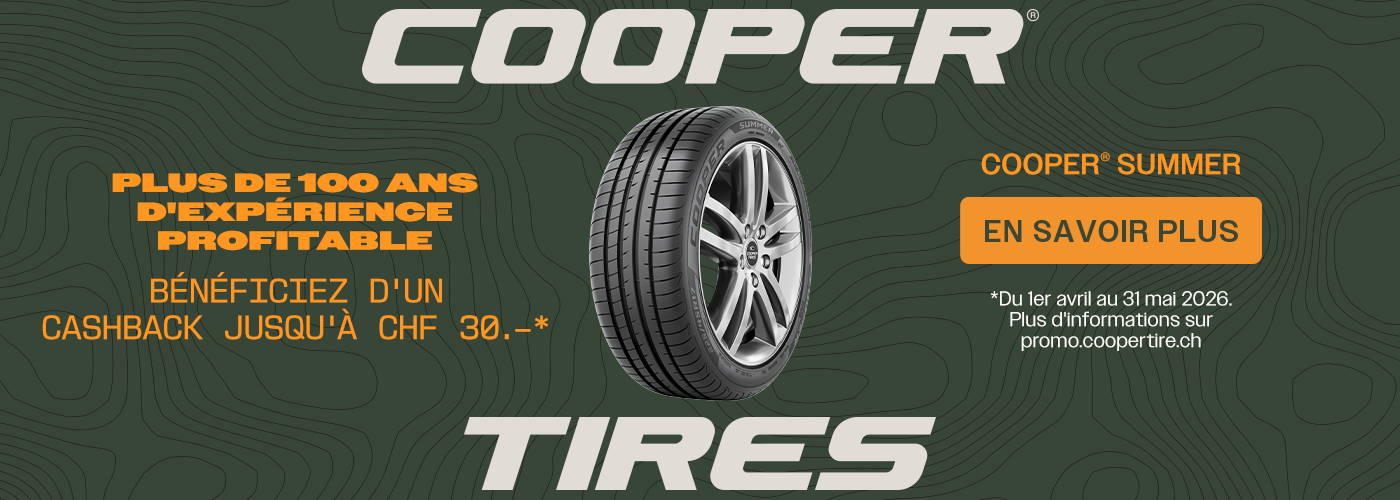 BÉNÉFICIEZ D'UN CASHBACK JUSQU'À CHF 30.-*
