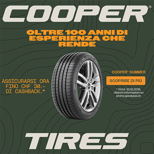 Approfitta subito del cashback Cooper!