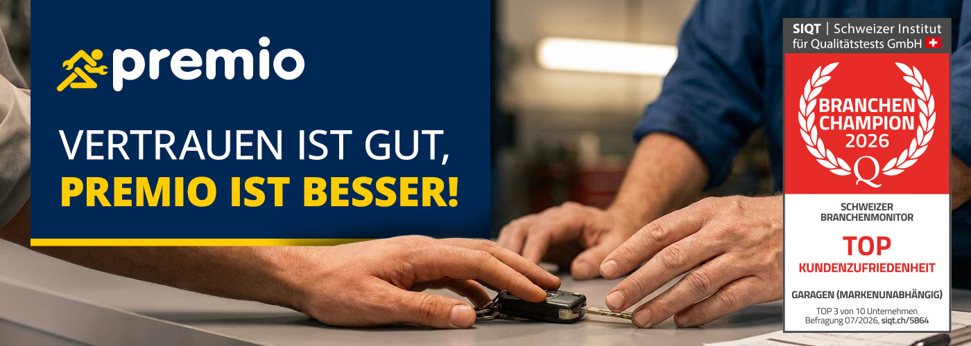 SIQT Siegel Branchen Champions_TOP 3 Kundenzufriedenheit Garagen (markenunabhängig) Premio Reifen + Autoservice